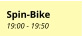 Spin-Bike 19:00 - 19:50
