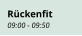 Rückenfit 09:00 - 09:50