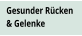 Gesunder Rücken & Gelenke